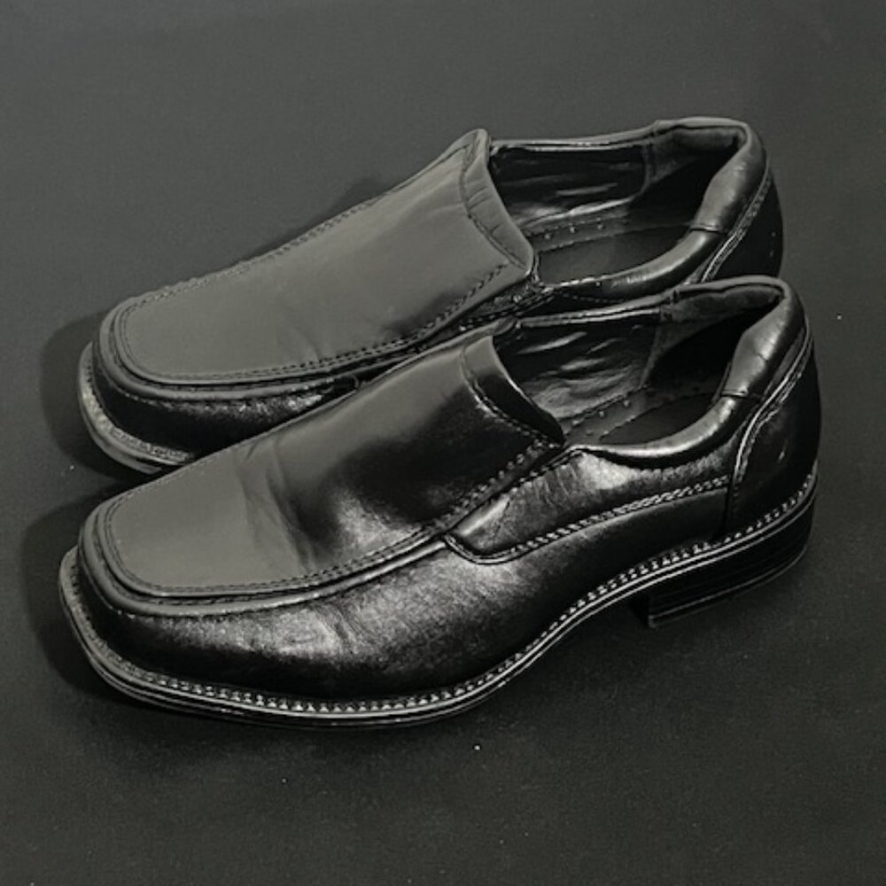 Drexlite Black Dress Shoes Size 13W Youth